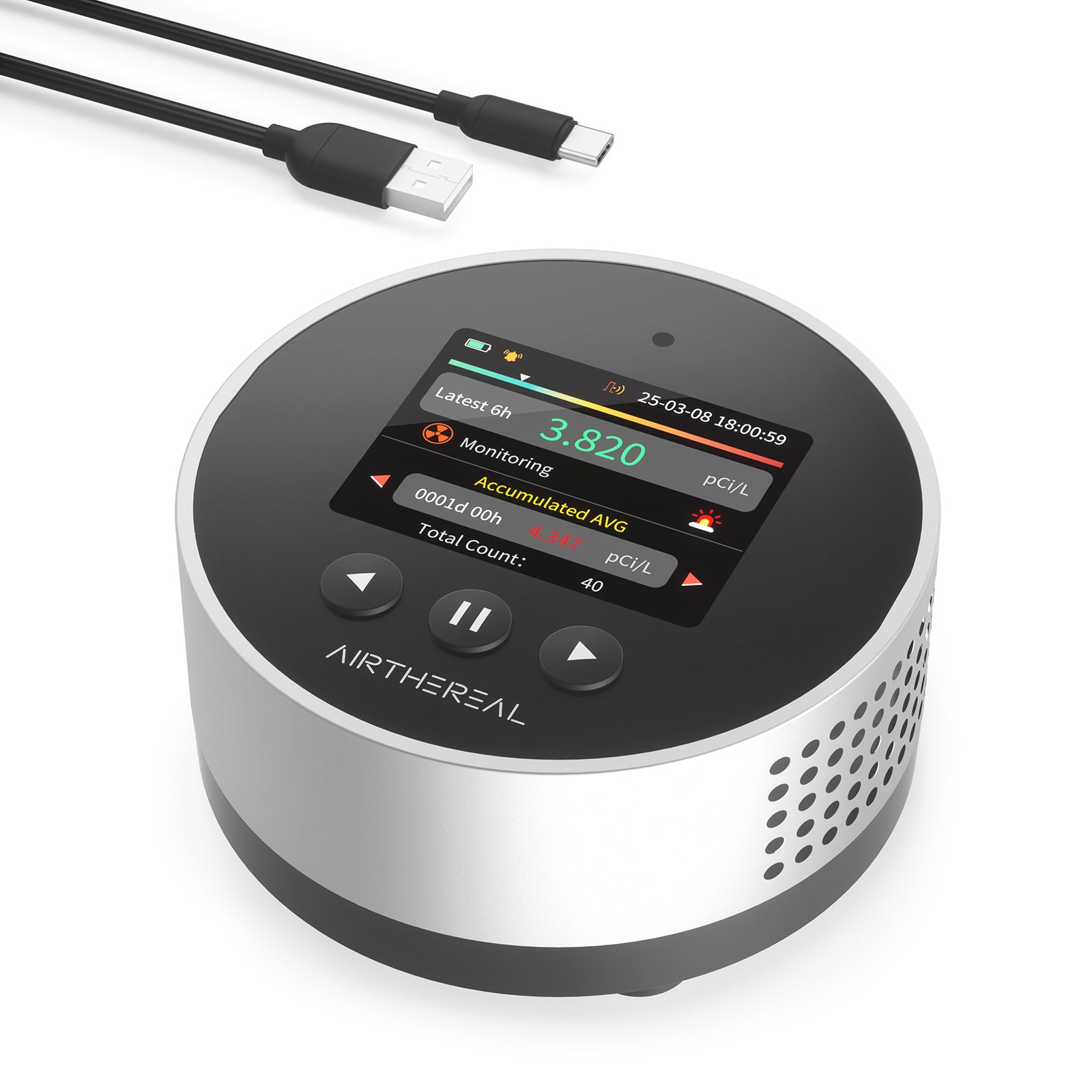 Airthereal RM-65 Radon Detector for Home Basement