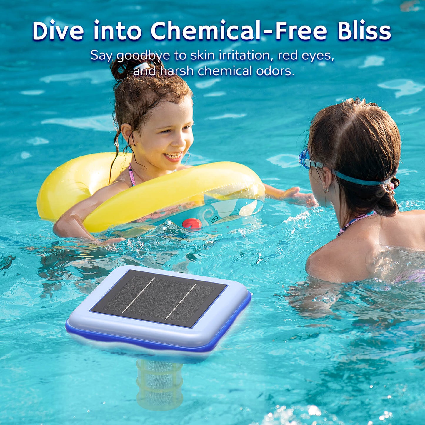 Airthereal Solar Pool Ionizer - Floating Water Cleaner and Purifier | Keeps Pool Water Crystal Clear, Reduces Chlorine Usage by 85%