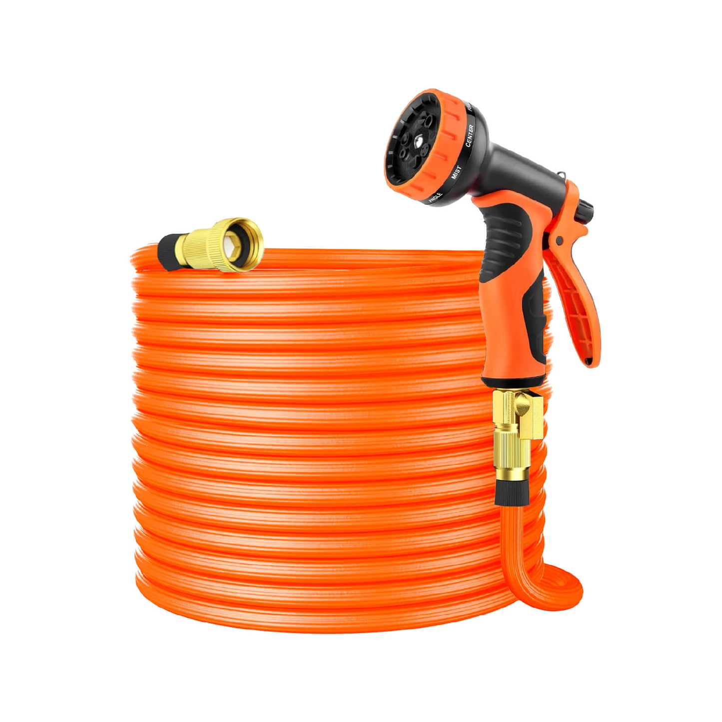 50ft Expandable Garden Hose with 10-Pattern Spray Nozzle