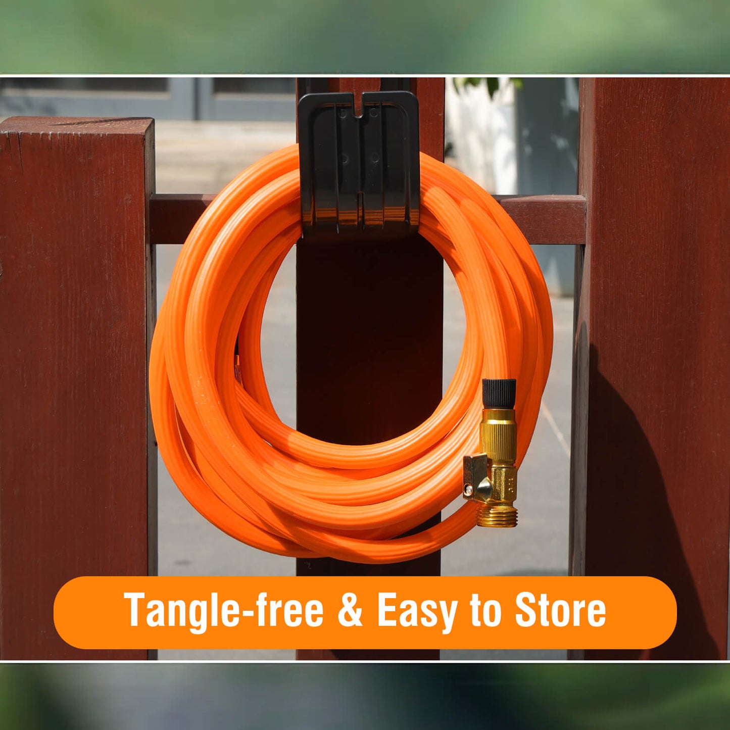 50ft Expandable Garden Hose with 10-Pattern Spray Nozzle
