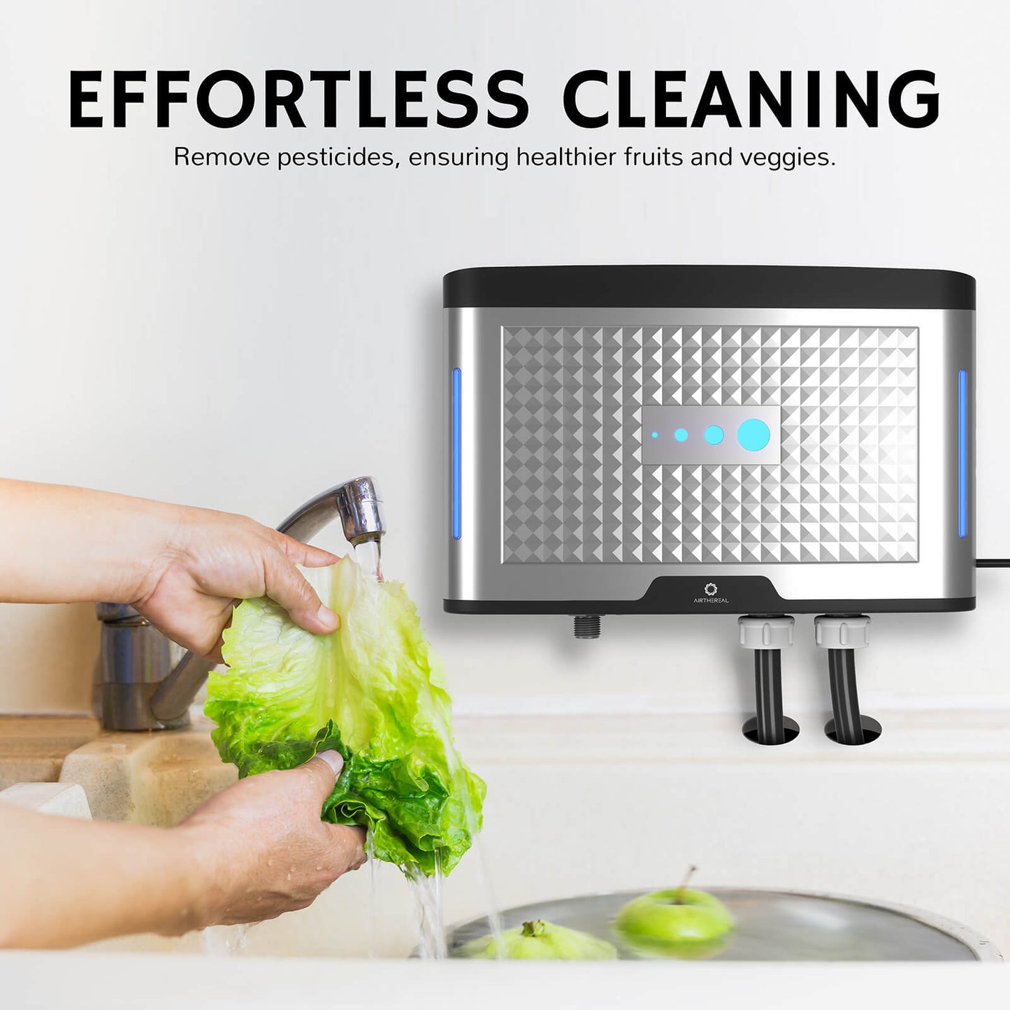 Airthereal AH20K Ozone Laundry System for Washing Machine, Ozone Water Device-Higher PPM Powerful Cleaning, Sanitize and Wash Clothes with Less Detergent, Clean Fruits, Vegetables, Dishes, Skin, and Pets