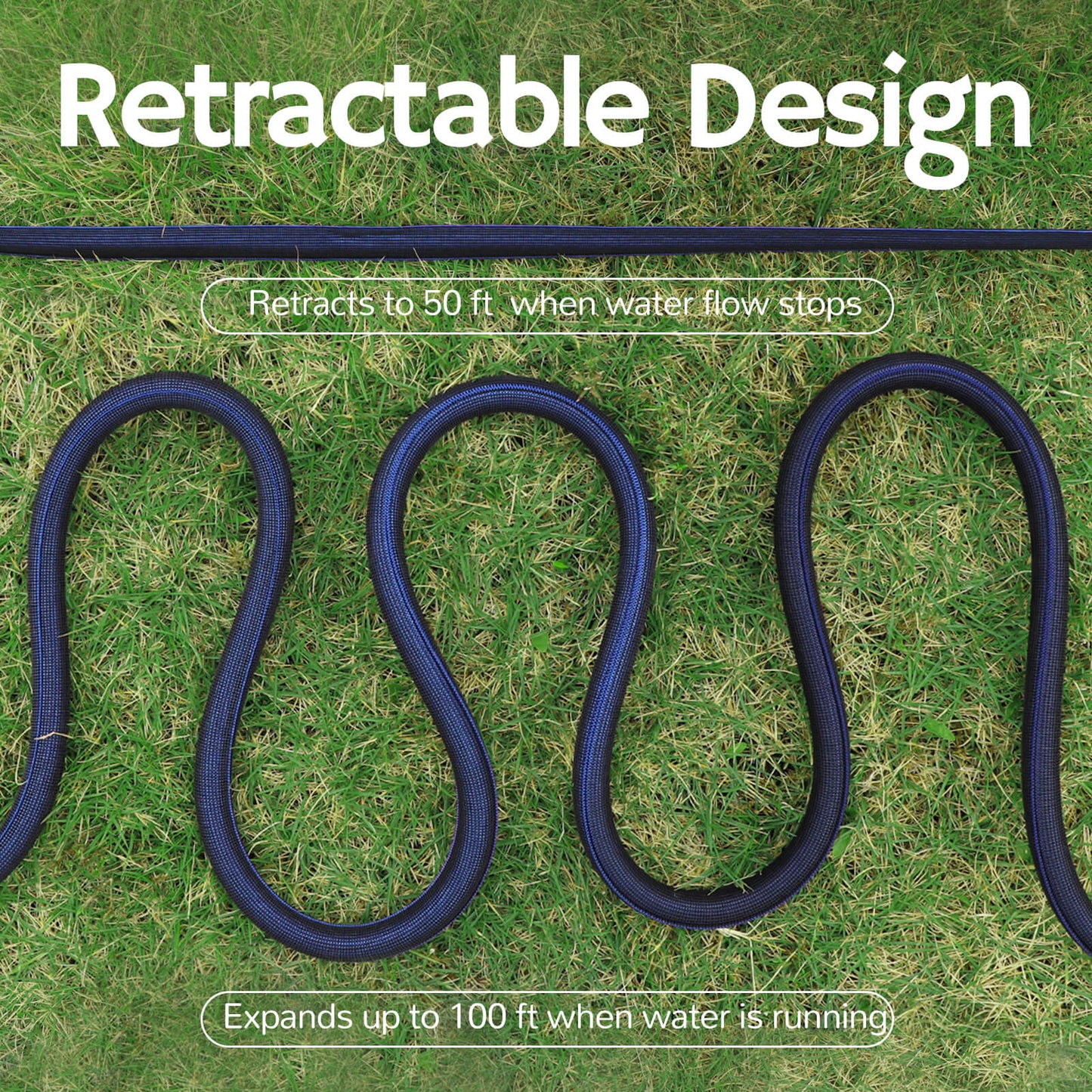 HE100 100ft Water Expandable Hose - Flexible & Durable