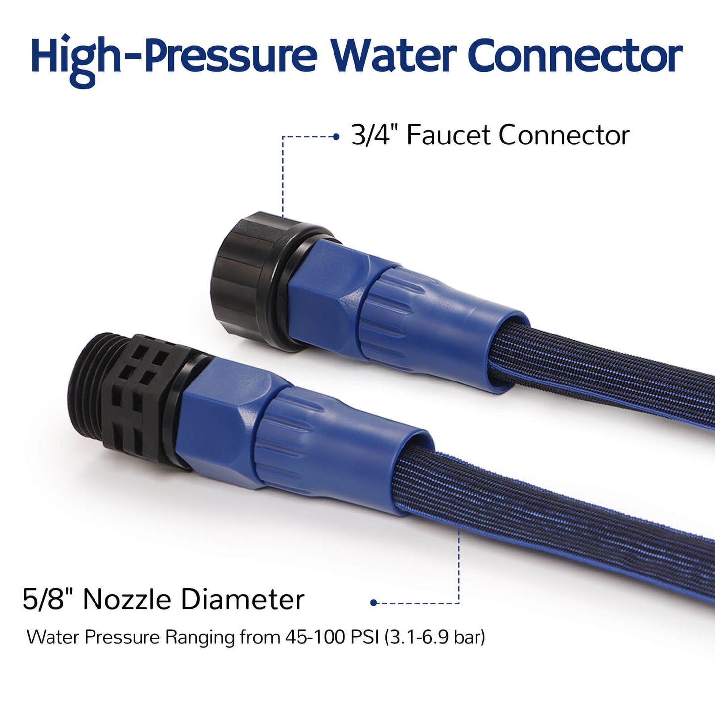 HE100 100ft Water Expandable Hose - Flexible & Durable