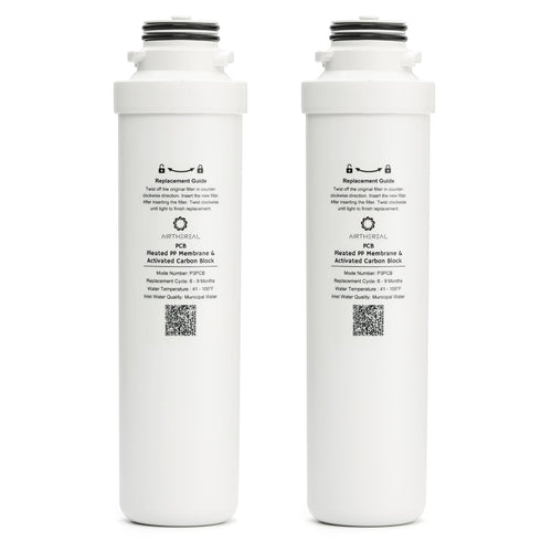 Airthereal PCB Replacement Filter for Pristine Lite3 Countertop Reverse Osmosis System,1st Stage, Reduces large particles, chlorine, colors and odors, 2-Pack