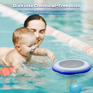 Airthereal Solar Pool Ionizer - Floating Water Cleaner and Purifier, Keeps Pool Water Crystal Clear, Eliminates Algae in Pool, Reduces Chlorine Usage by 85%, Suitable for Fresh and Salt Water Pools & Spas