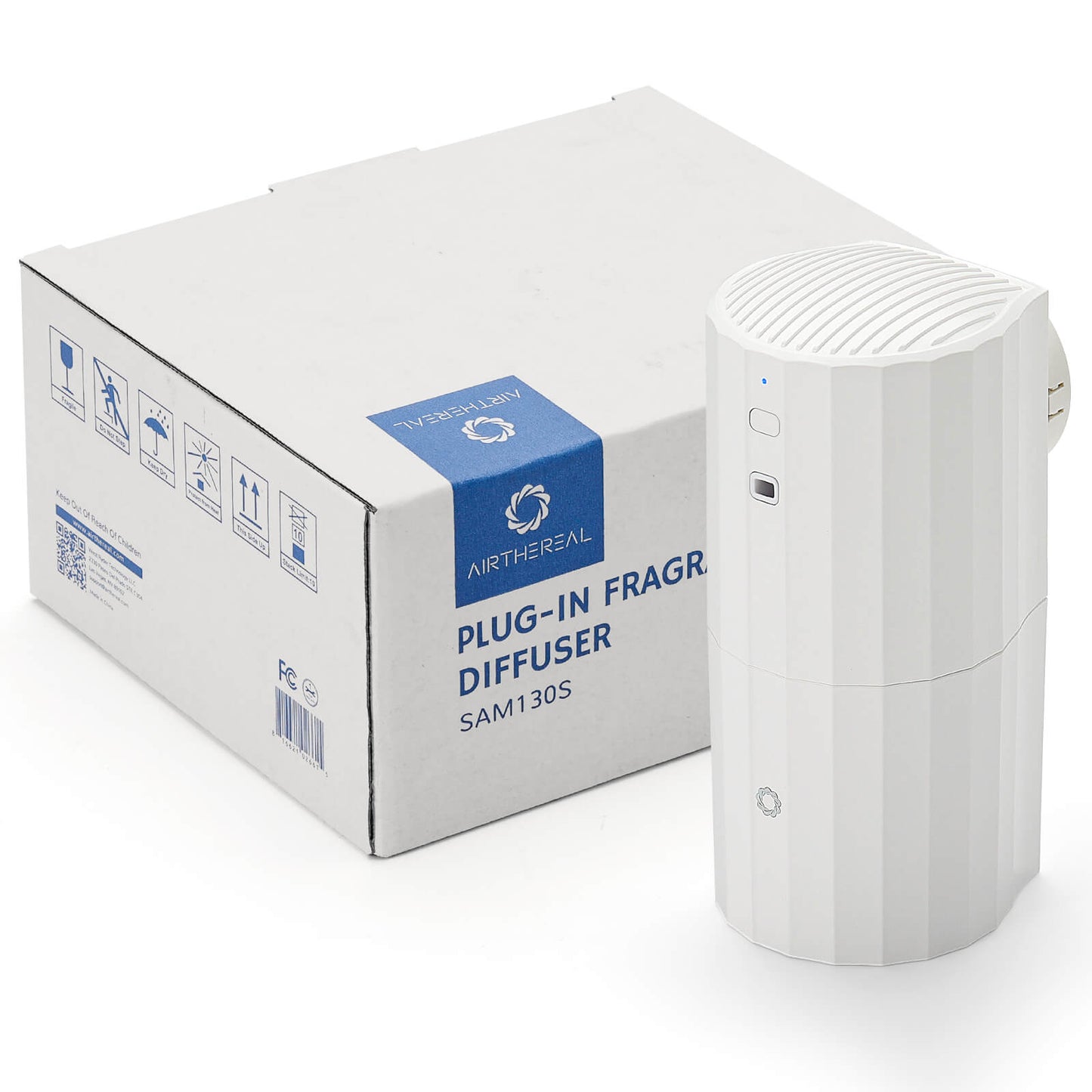 Airthereal Plug-In Waterless Fragrance Diffuser, 130ml Nebulizing Aromatherapy Air Diffuser, Scent Air Machine with Smart App Control, Auto Shut-Off, Safe for Children and Pets, White