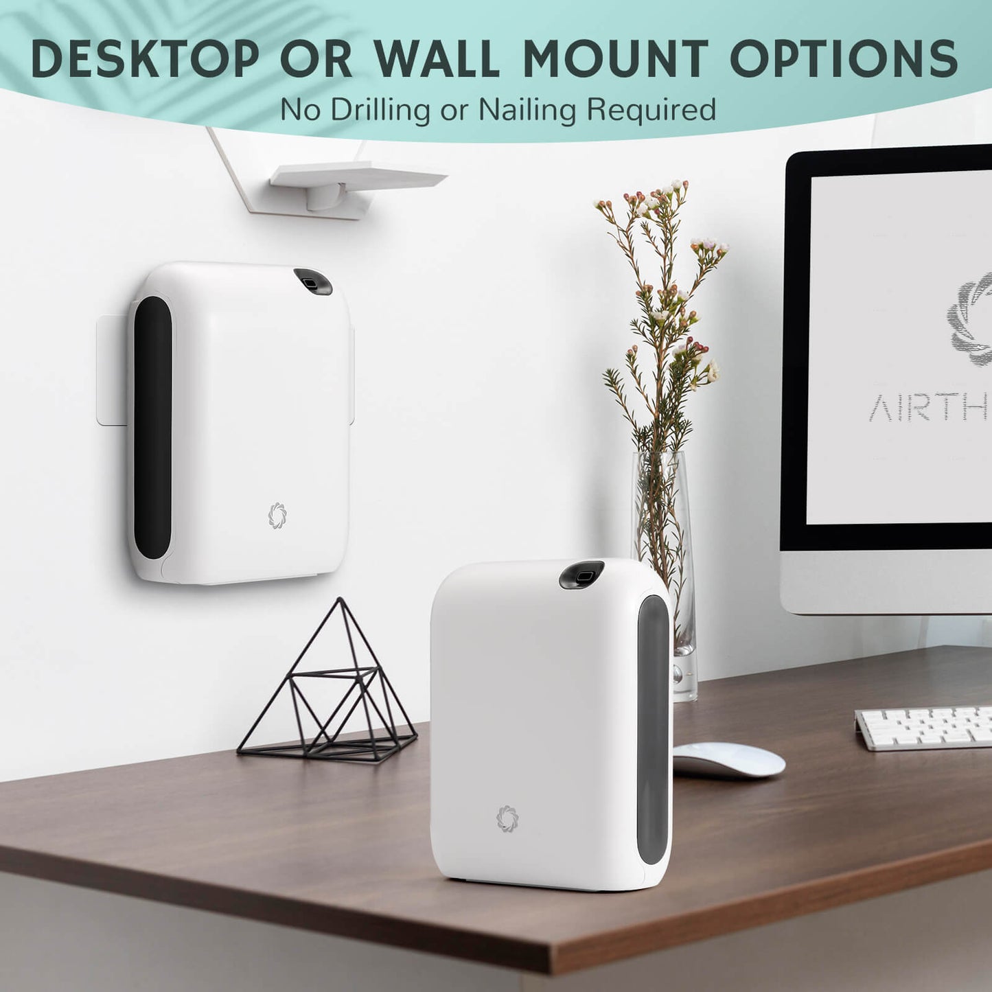 Airthereal Portable Nebulizing Scent Air Machine, Waterless Fragrance Diffuser with Smart App Controlled - 200ml Aromatherapy Air Diffuser for Large Area up to 2000 sq ft. - Safe for Family & Pets - White