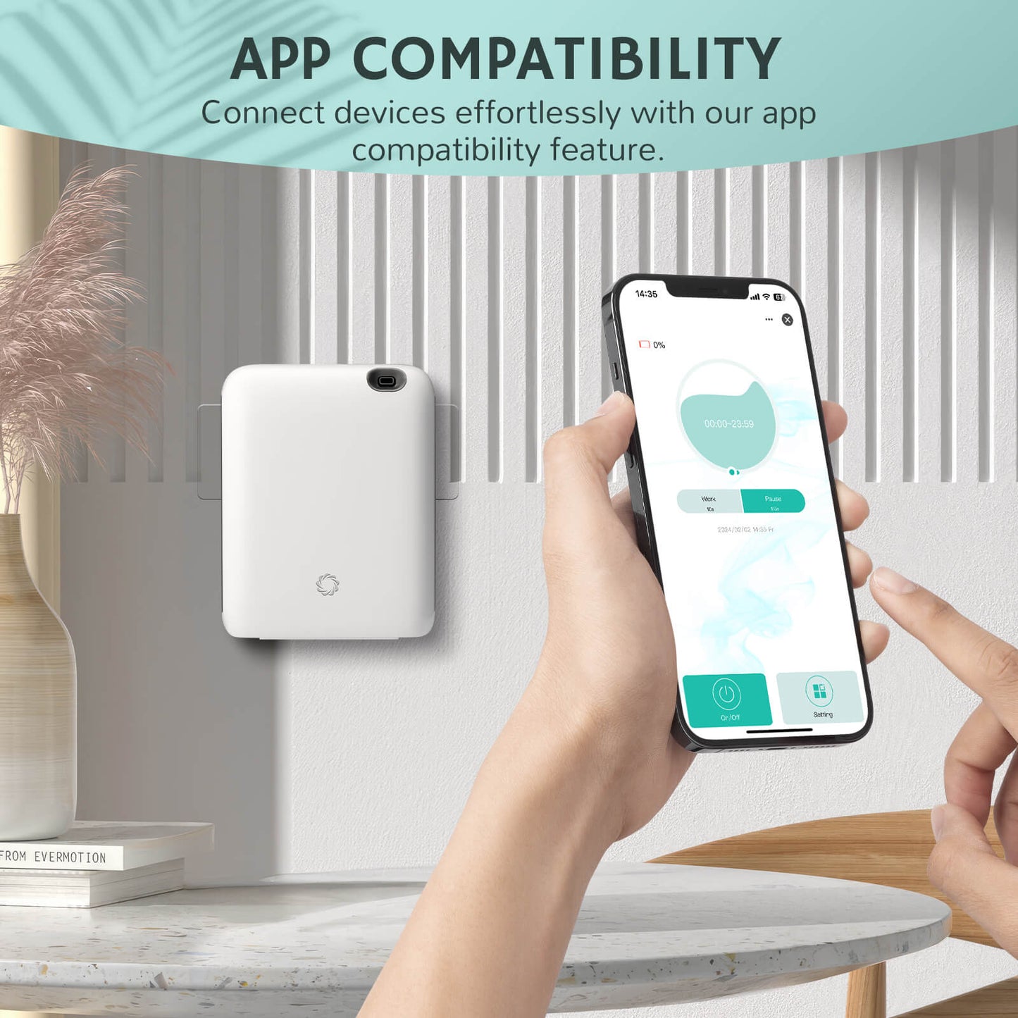 Airthereal Portable Nebulizing Scent Air Machine, Waterless Fragrance Diffuser with Smart App Controlled - 200ml Aromatherapy Air Diffuser for Large Area up to 2000 sq ft. - Safe for Family & Pets - White