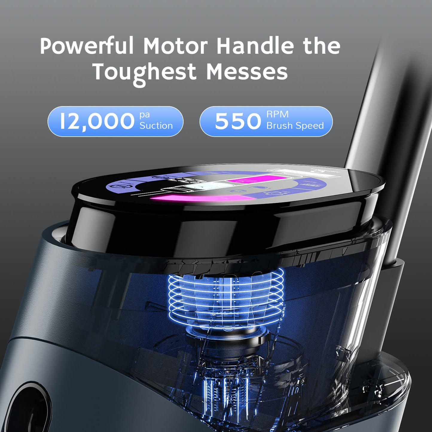 AIRTHEREAL VacTide V2 Smart Wet Dry Vacuum Cleaner, Cordless Hard Floor Cleaner Vacuum Mop All in One with Self-Cleaning with Digital Display and Smart Voice Assistant