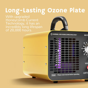 Airthereal MA10K-PRO Ozone Generator, Long-Lasting Ozone Plate, 10,000mg/h Output, Yellow 