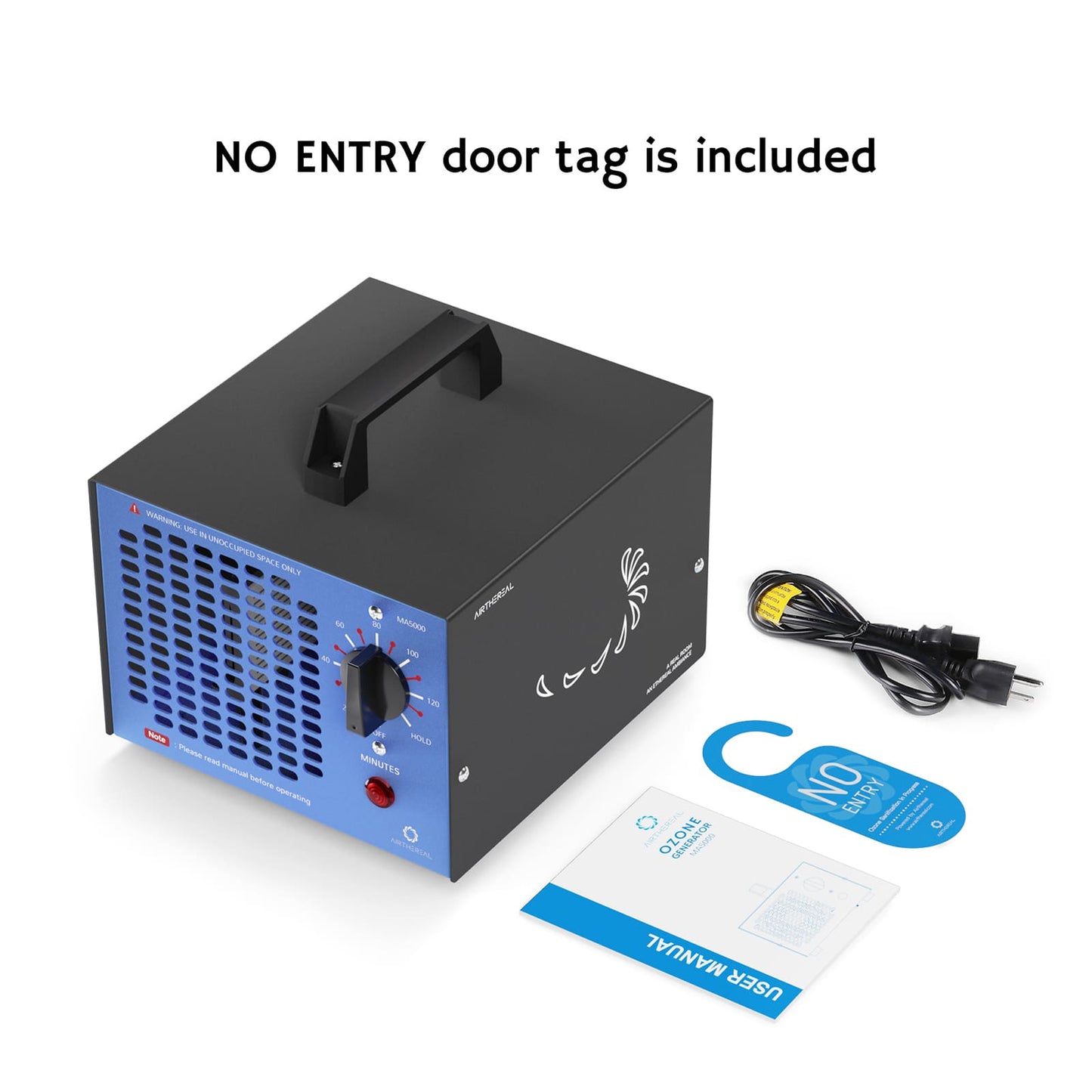 Open Box MA5000 Ozone Generator, 5000mg/h, Remove Smoke, Pet Odors - Airthereal