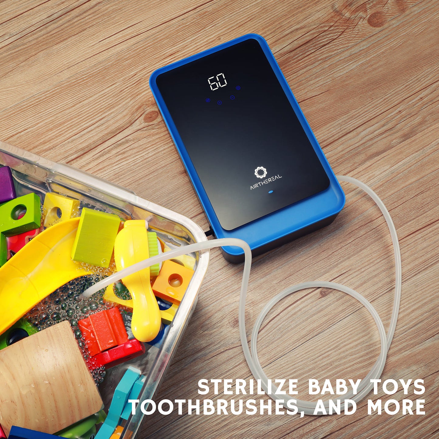 Airthereal AH1000 Portable Ozone Machine for Water and Air - 1000 mg/h, Sterilize Baby Toys Toothbrushes and more