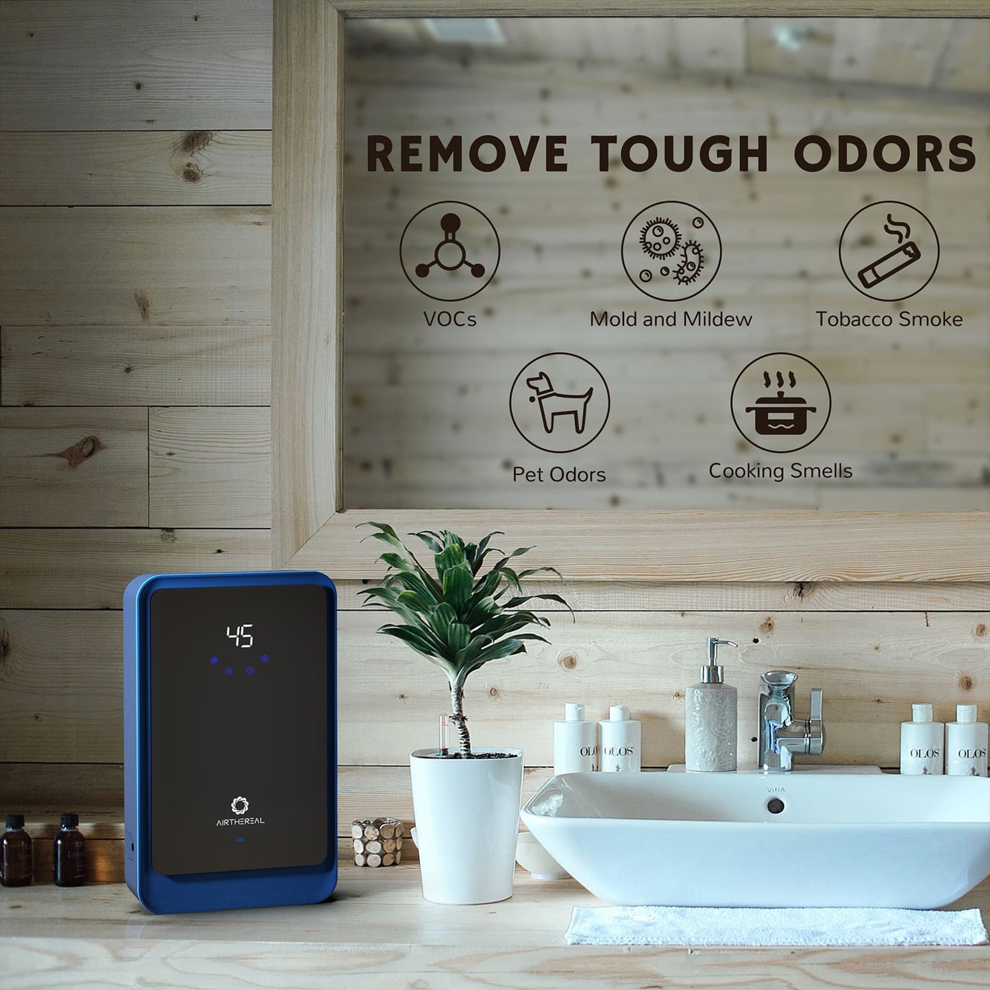 Airthereal AH1000 Portable Ozone Machine for Water and Air - Sterilization, Multipurpose Ozonator - Remove Odors