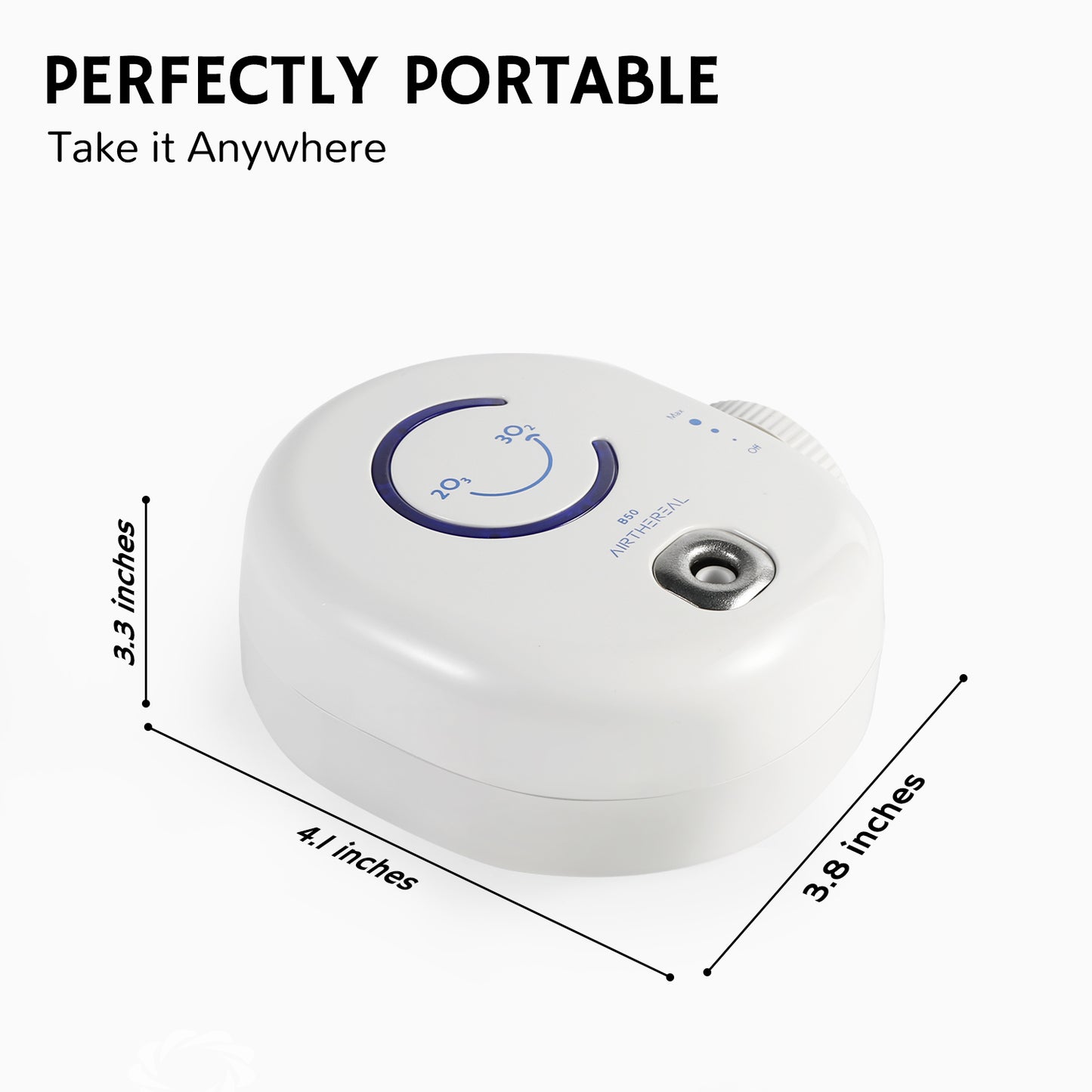 Airthereal B50 Mini Ozone Generator Air Purifier - Perfectly Portable - Plug in Mini Air Ionizer