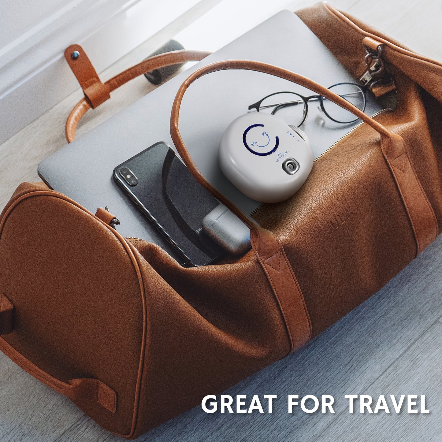 Airthereal B50 Mini Ozone Generator Air Purifier - Great for Travel - Suitable for Small Spaces Up To 320 Sq Ft