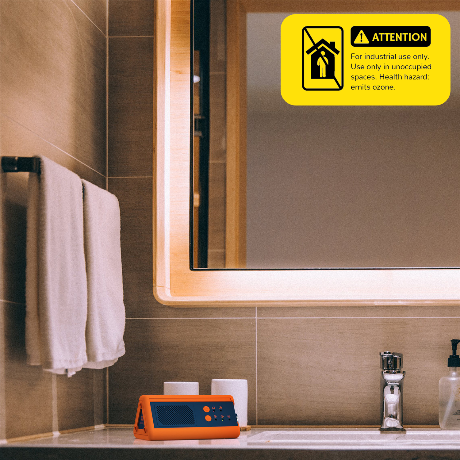 Airthereal PA1K-GO 1,000mg/h Portable Ozone Generator - Cordless Battery Powered Odor Eliminator for Car, Hunting