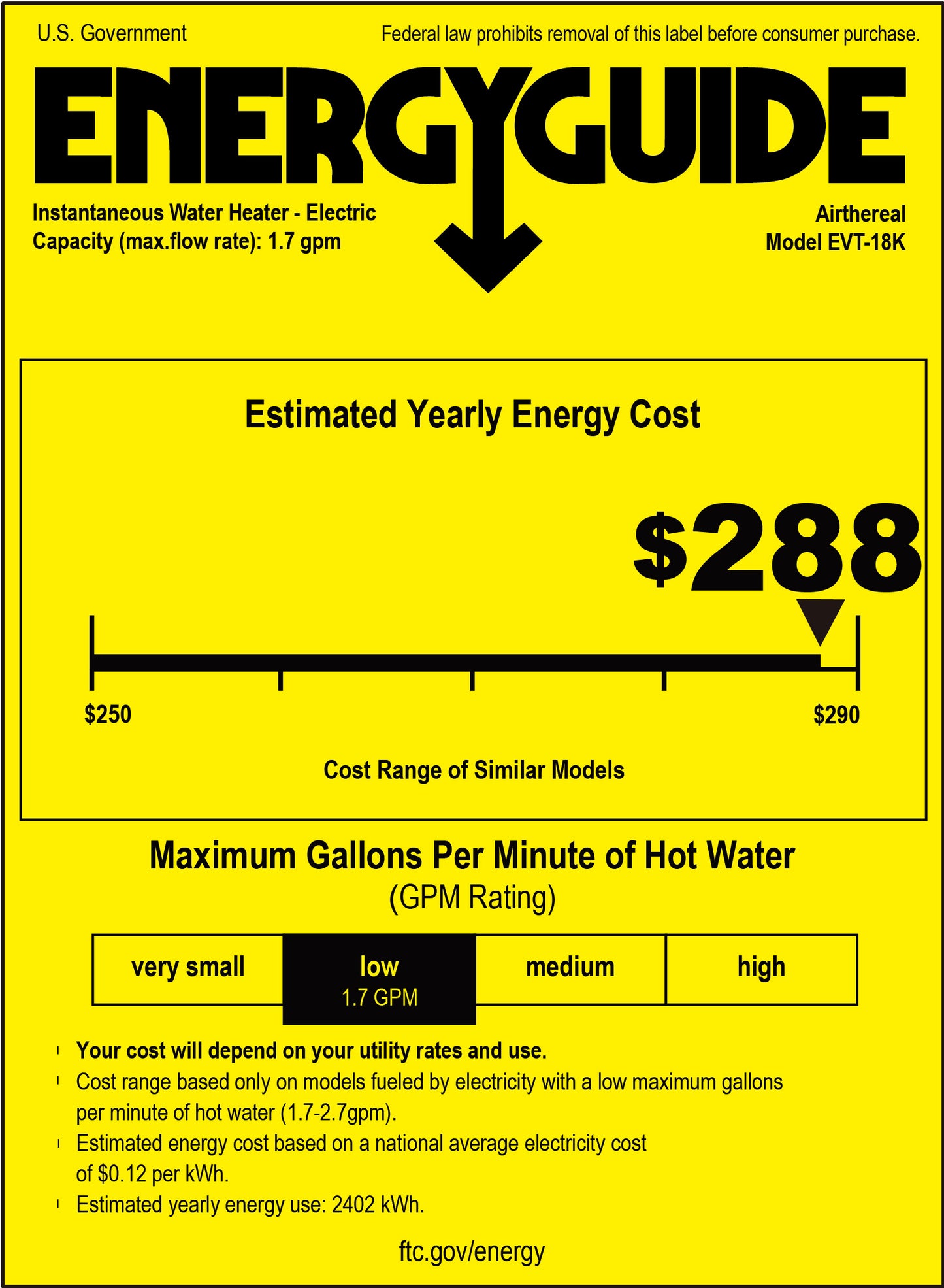 Electric Tankless Water Heater