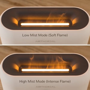  Airthereal Flame Air Diffuser with Remote Control - Low Mist Mode (Soft Flame) - High Mist Mode (Intense Flame)