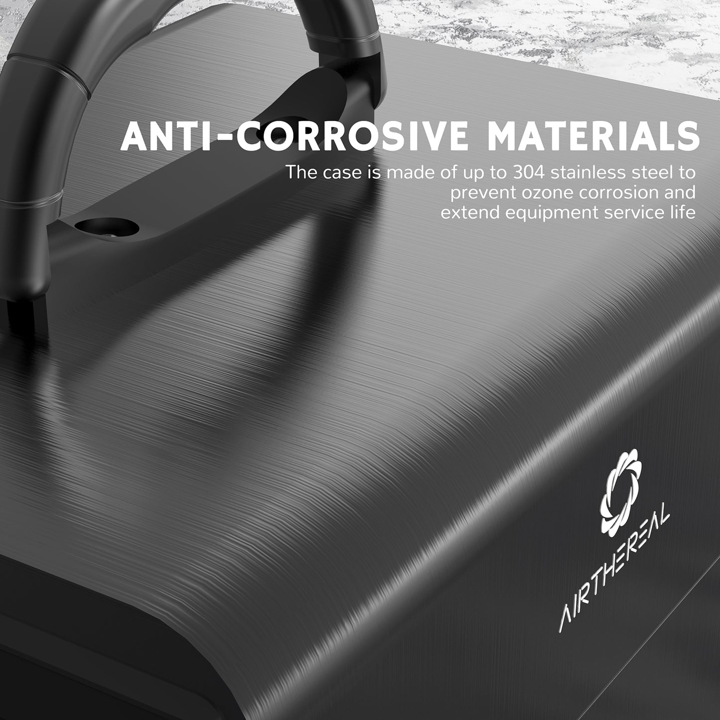 Airthereal MA10K-PRO SMART WiFi Ozone Generator - Anti Corrosive Materials - Black