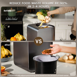 Airthereal Revive Electric Kitchen Composter, 2.5L Capacity with Sharksden Trinity Blade, Turn Food Waste and Scraps into Dry Compost Fertilizer for Plants 