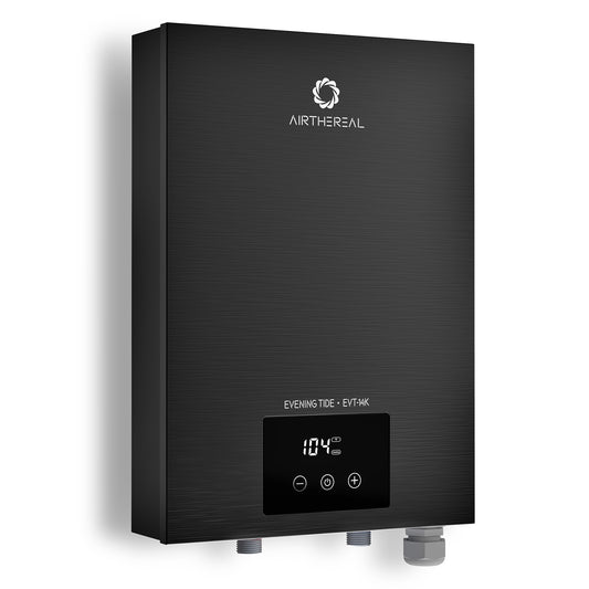 Airthereal Electric Tankless Water Heater 14kW, 240Volts - Endless On-Demand Hot Water - Self Modulates to Save Energy Use - Small Enough to Install Anywhere - for 1 Shower, Evening Tide series