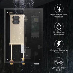 Airthereal Electric Tankless Water Heater 18kW, 240Volts - High Temperature Protection - Dry Heating Protection - Electrical Discharge Protection - Corrosion-Proof Parts 