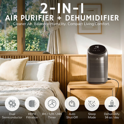 Zephyr AZH200 2-in-1 Air Purifier & Dehumidifier