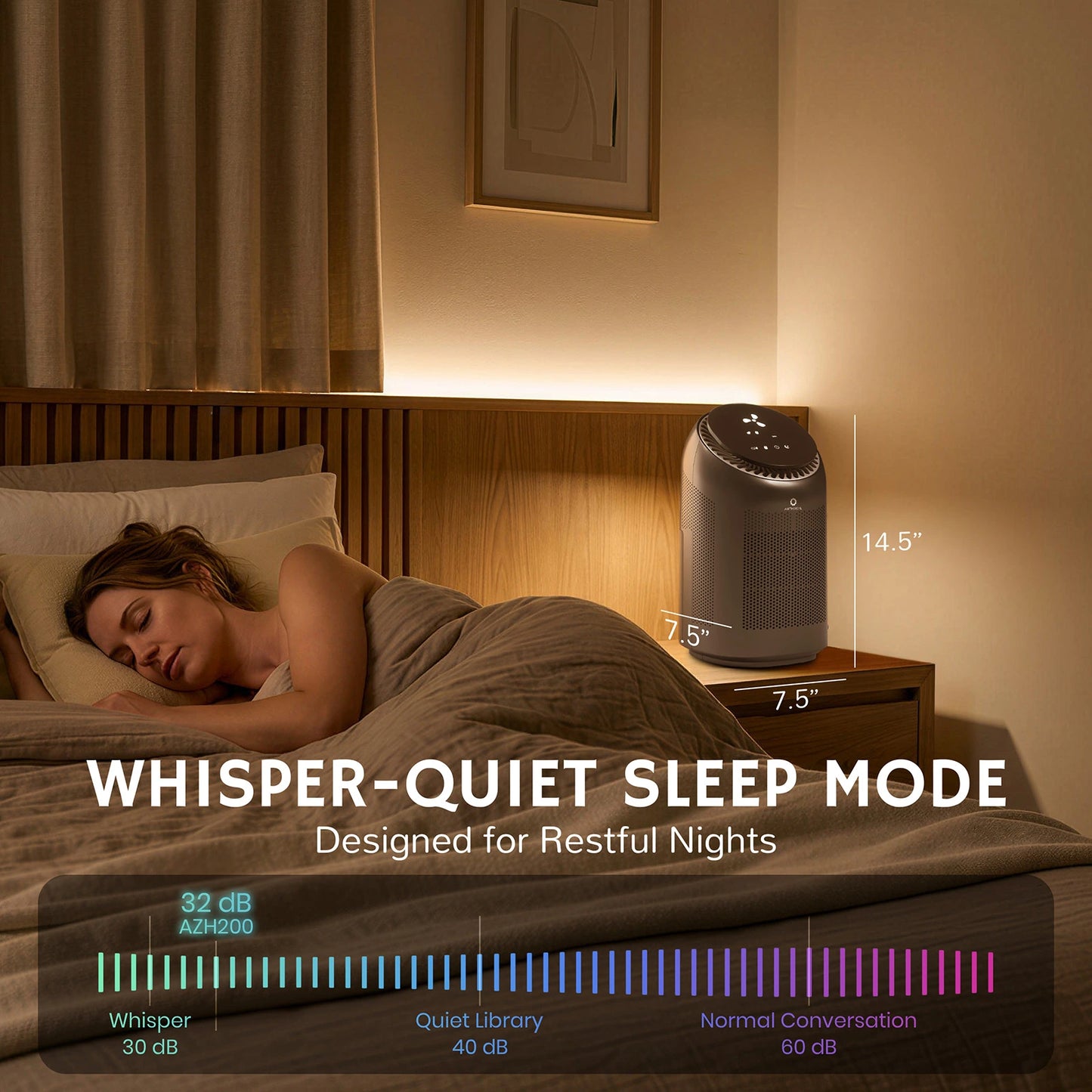Zephyr AZH200 2-in-1 Air Purifier & Dehumidifier