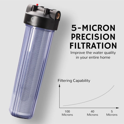 20"x4.5" Whole House Water Filter Housing