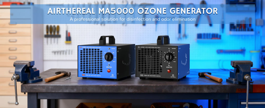 MA5000 ozone generator used for odor removal and air disinfection.
