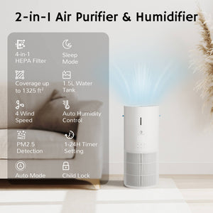 Ethereal Rain AEH300 Air Purifier & Humidifier Combo