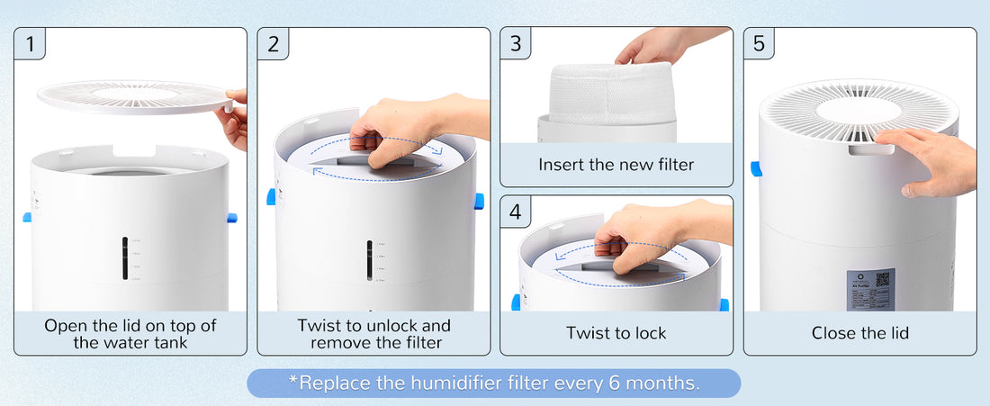 Step-by-step guide to replacing a humidifier filter