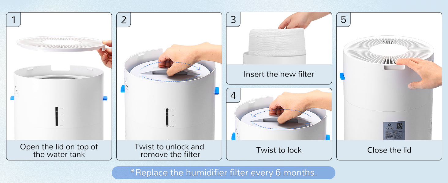 Step-by-step guide to replacing a humidifier filter