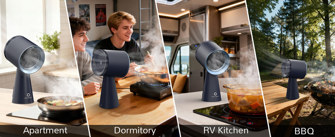 RH180 Portable Desktop Range Hood for apartment, dormitory, RV kitchen, and BBQ use