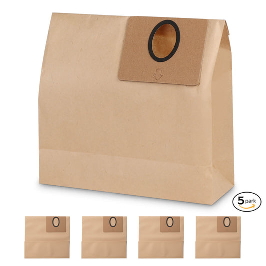 T1  Plus Vacuum Dustpan Replacement Dust Bags, 5 Packs