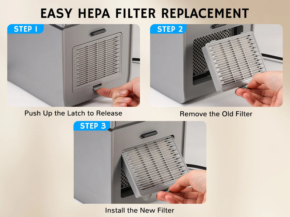 ArcVac T2 Vacuum Automatic Dustpan Replacement Filter, 4 Packs