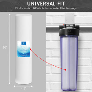 Replacement Filter for 20"x4.5" Whole House Water Filter Housing
