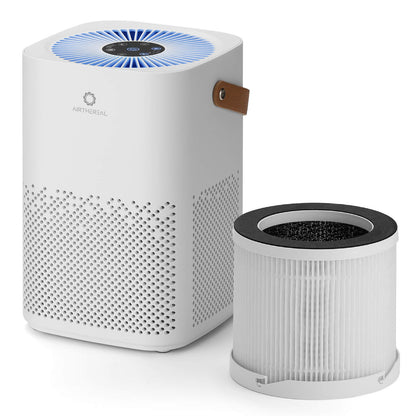 Airthereal ADH70 Portable HEPA Air Purifier with Sleep Mode for Car, Desktop, and Bedroom, Removes Allergens, Dust, Pollen, Smoke, and Odors, Day Dawning, White