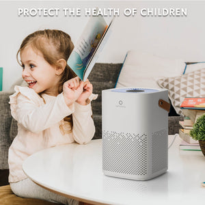 Airthereal ADH70 Portable HEPA Air Purifier with Sleep Mode for Car, Desktop, and Bedroom, Removes Allergens, Dust, Pollen, Smoke, and Odors, Day Dawning, White