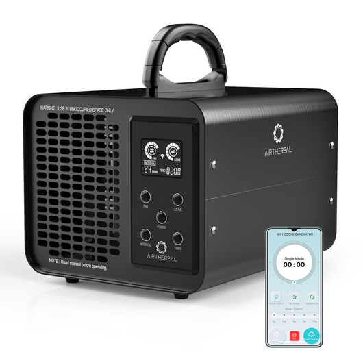 Airthereal MA10K-PRO SMART WiFi Ozone Generator - 10,000mg/hr - Control with Smart Phone - Black 