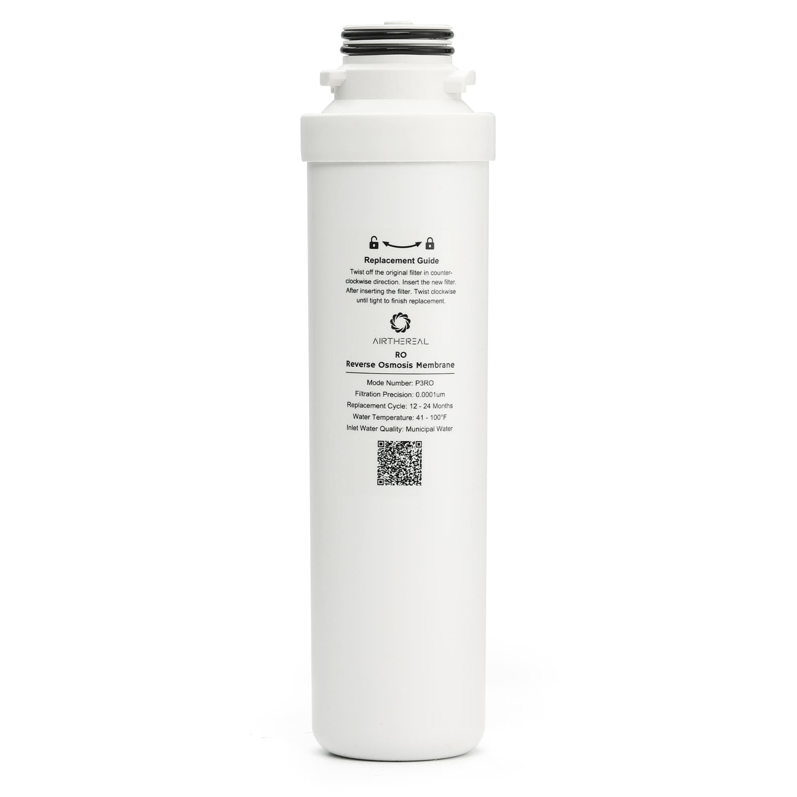 Airthereal RO Replacement Filter for Pristine Lite3 Countertop Reverse Osmosis System, 2nd Stage, Reduces Heavy Metals such as Lead, Mercury, Cadmium, Arsenic, 1-Pack