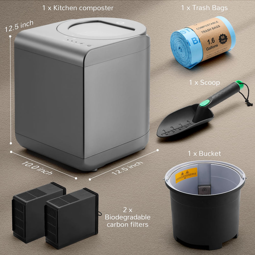 Airthereal Electric Kitchen Countertop Composter, Turn Food Waste into ...