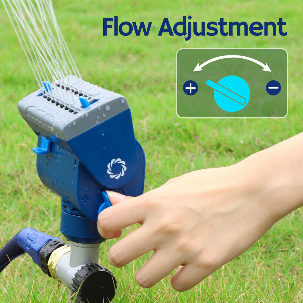 Sr16 lawn sprinkler with metal spike base efficient watering airthereal