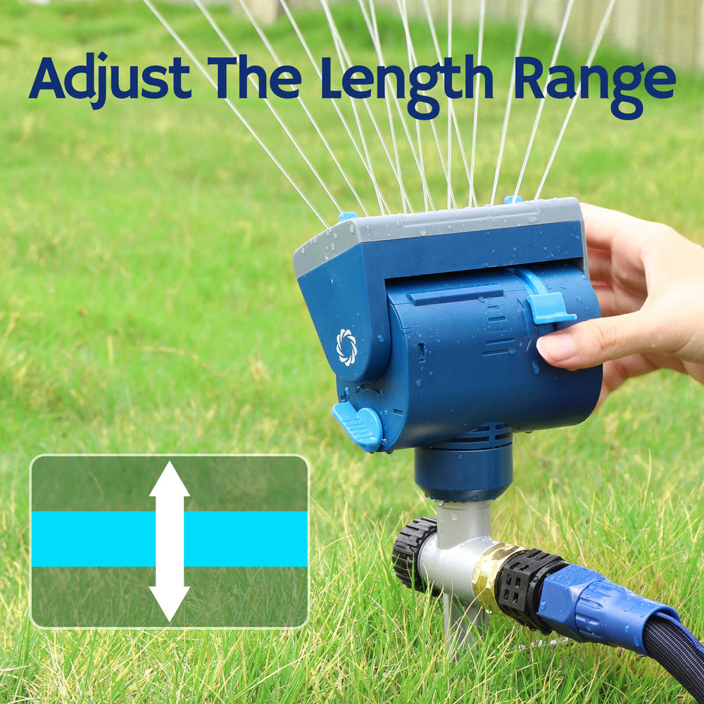 Sr16 lawn sprinkler with metal spike base efficient watering airthereal