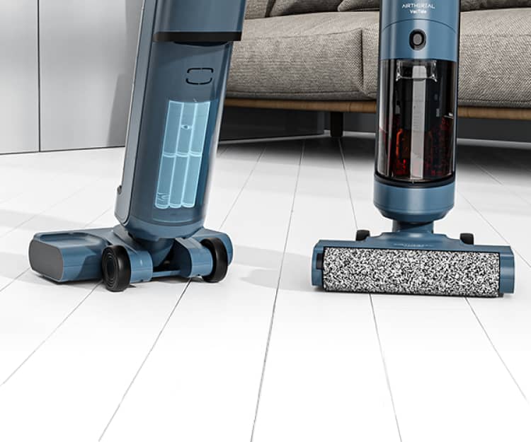 AIRTHEREAL Smart Wet Dry Vacuum Cleaner, Cordless Hard Floor Cleaner Vacuum  Mop All in One with Self-Cleaning, Smart Voice Assistant with Extra