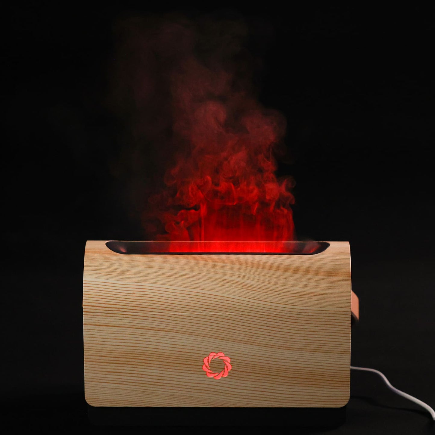 Airthereal Smart WiFi Flame Diffuser with 9 Changing Colors, 500ml Aroma Essential Oil Diffuser, Ultrasonic Cool Mist Humidifier with Adjustable Mist Mode, Timer, LED Flame Lighting Effect 