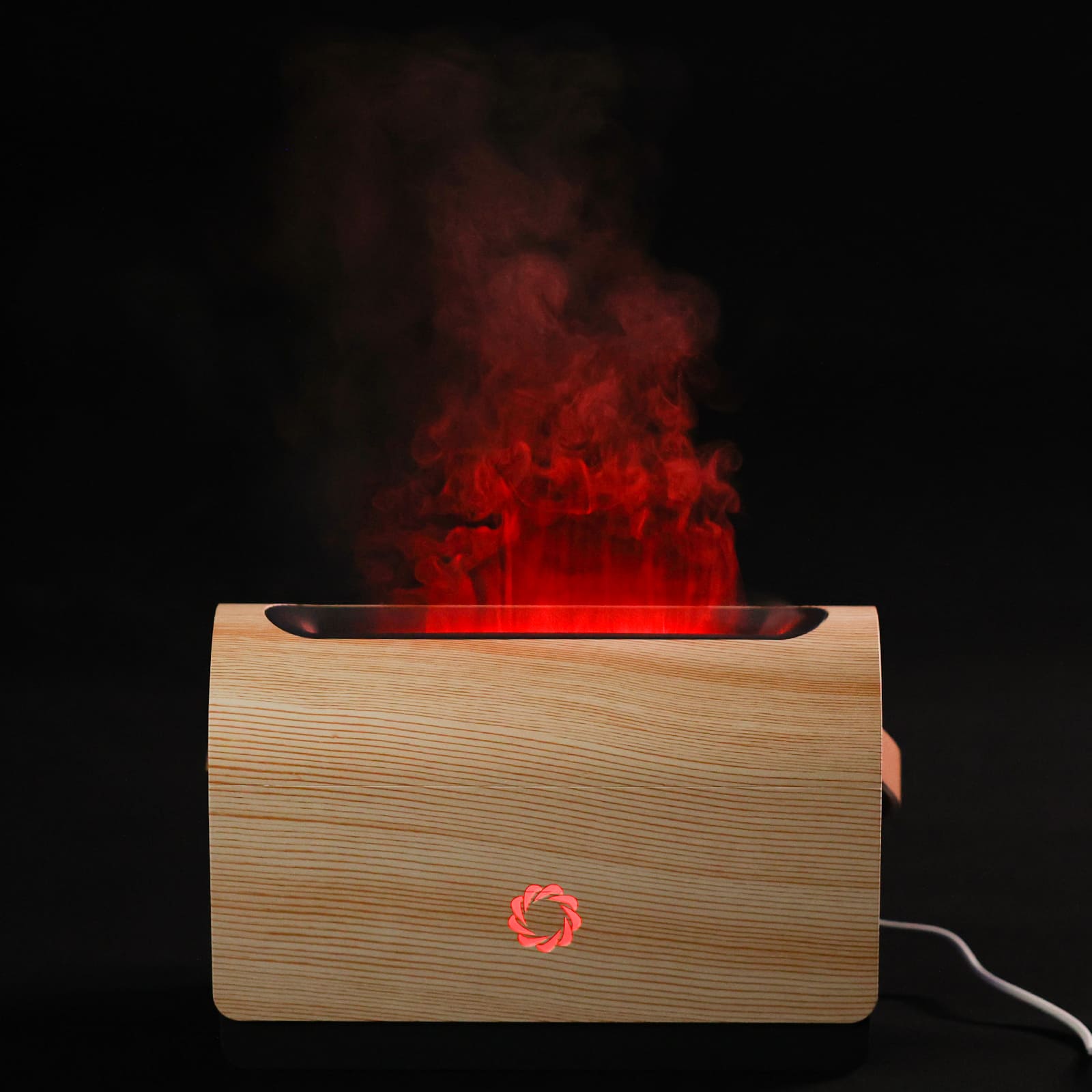 Airthereal Smart WiFi Flame Diffuser with 9 Changing Colors, 500ml Aroma Essential Oil Diffuser, Ultrasonic Cool Mist Humidifier with Adjustable Mist Mode, Timer, LED Flame Lighting Effect 