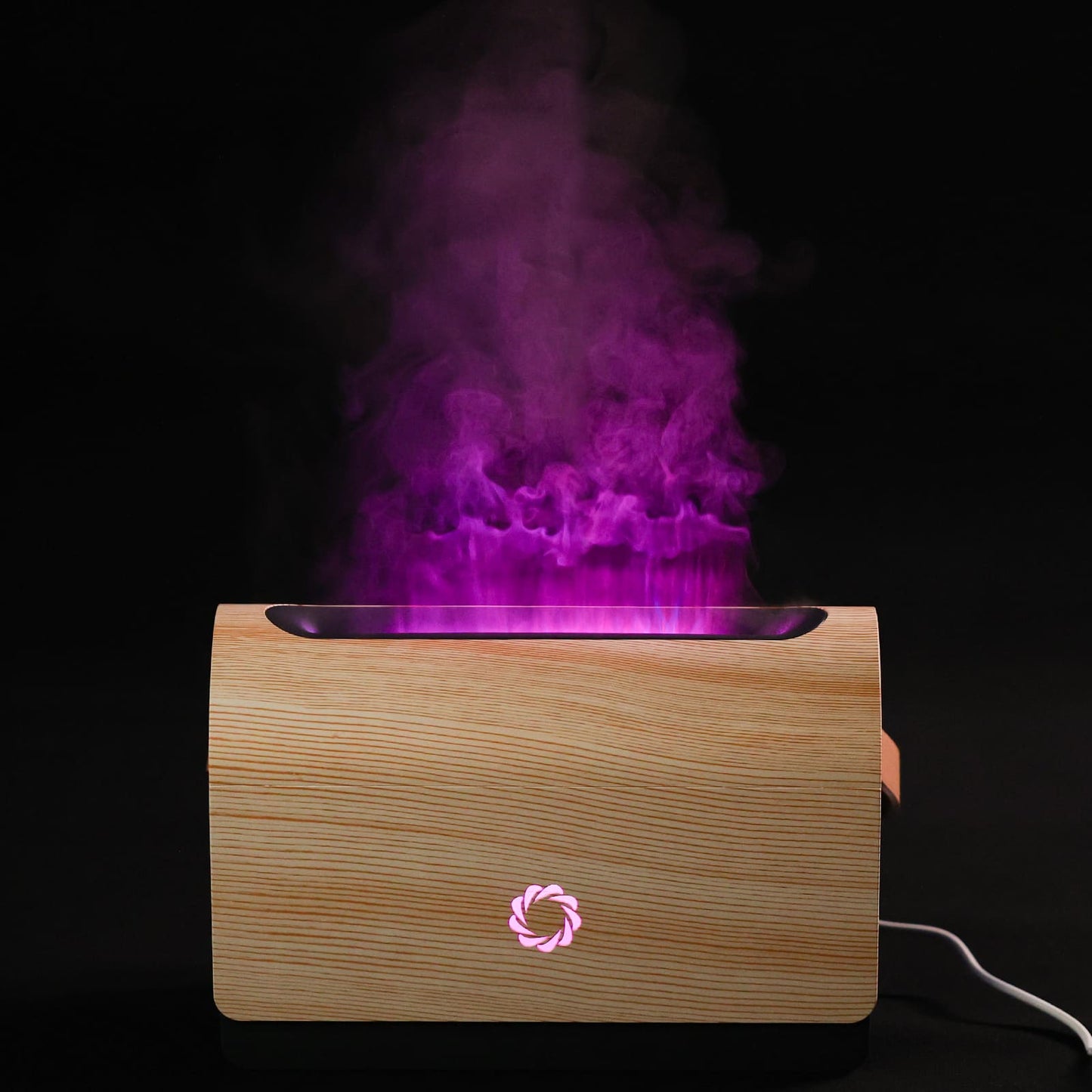Airthereal Smart WiFi Flame Diffuser with 9 Changing Colors, 500ml Aroma Essential Oil Diffuser, Ultrasonic Cool Mist Humidifier with Adjustable Mist Mode, Timer, LED Flame Lighting Effect 