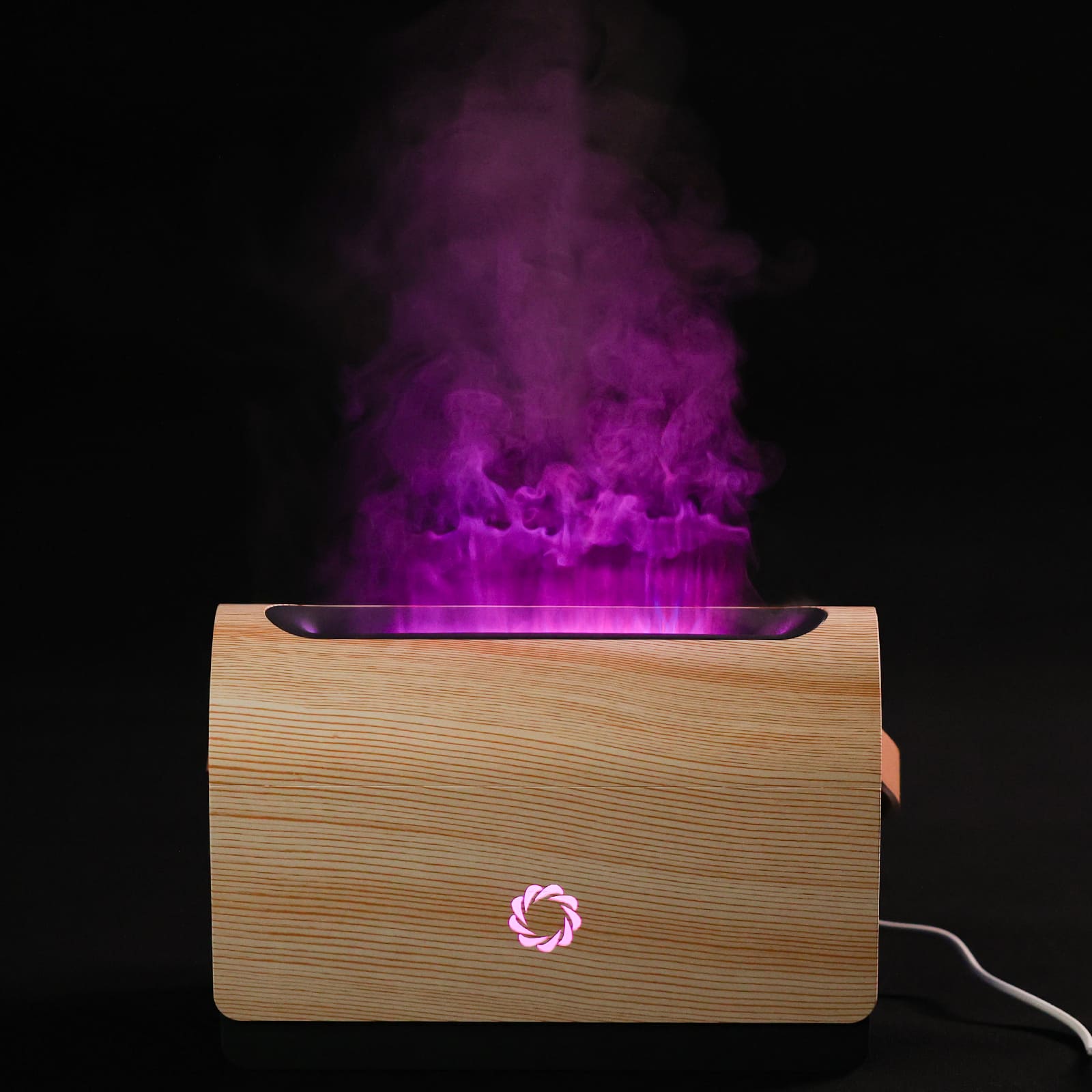 Airthereal Smart WiFi Flame Diffuser with 9 Changing Colors, 500ml Aroma Essential Oil Diffuser, Ultrasonic Cool Mist Humidifier with Adjustable Mist Mode, Timer, LED Flame Lighting Effect 