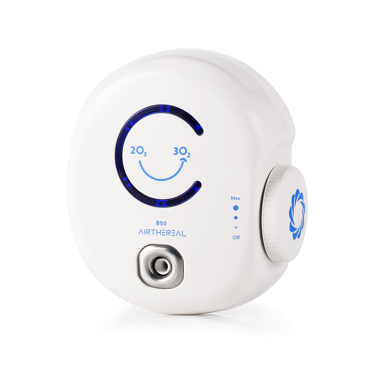 Airthereal B50 Mini Ozone Generator Air Purifier- Removes Odors and Sterilizes Air in Small Spaces Up To 320 Sq Ft - Plug in Mini Air Ionizer, Adjustable Ozone Output of 10-50 mg/h 